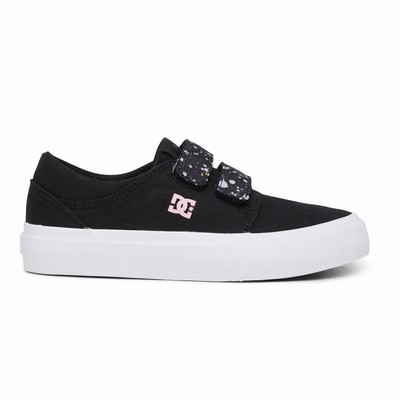 DC Trase V Kid's Black/White/Pink Sneakers Australia Online ABK-725